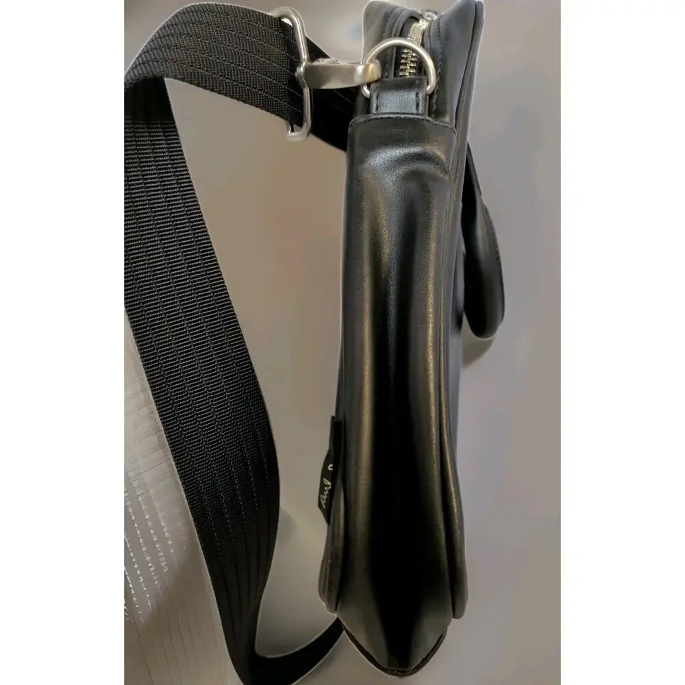 Paul Smith Black Leather Laptop Business Minamalist Bag NWT